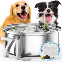 Dog Water Fountain For Large Dogs,7L/230Oz/1.8G Stainless Steel Dog Foun... - £35.16 GBP