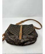 Vintage Louis Vuitton Monogram Saumur 35 Double Saddle Messenger Bag Pur... - $338.54