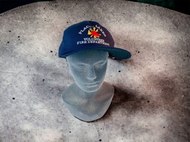 Placid Lakes Volunteer Fire Department Navy Bue Vtg Meshback Trucker Hat... - $28.14