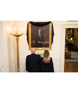 President Donald Trump and Melania with portrait of George H.W. Bush Pho... - £6.92 GBP+