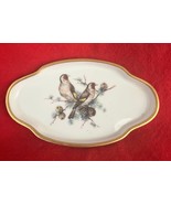 Vintage Limoges Castel France Porcelain Trinket Dish Gold Trim Goldfinch... - €15,40 EUR