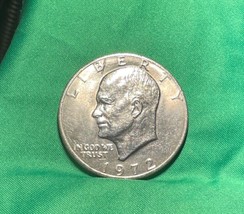 1972 Eisenhower Dollar Rf  No Mint Mark 40% Silver - $21.34