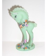 Mosser Glass OOAK Jadeite Easter Pony Horse by former Fenton Artist Sund... - $271.12