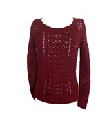 American Eagle Outfitters Womens Sweater Size XS Maroon Open Knit Extra ... - £11.67 GBP