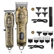 Carving Dual Electric Hair Clippers LCD Shavers, Beard Face Hair Facial ... - £46.22 GBP