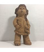 LEE BORTIN Pottery Original Signed Girl Sculpture (9") - $29.65