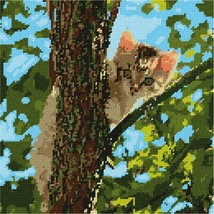 Pepita Needlepoint Canvas: Cat Up The Tree, 10&quot; x 10&quot; - £62.33 GBP+