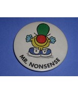 Mr. Men Mr. Nonsense Pinback Button Vintage 1976 - $34.16 CAD