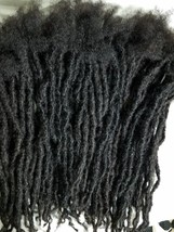 100% Cheveux Humains Serrures Fait Main Dreadlocks 60 Pièces 8 &quot; Noir 0.6cm - £171.92 GBP