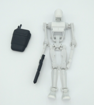 Battle Droid W/Backpack Articulated Flexi White &amp; Black 6&quot; 3D Printed Figure - £22.80 GBP