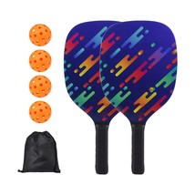 Pickleball Paddles Set of 2 2 Rackets with 4 Balls Carrying Bag Comfort Grip  fo - £94.46 GBP