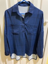 Ladies plaid top - $8.00