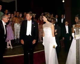 President John F. Kennedy and Jackie greets ballet performers New 8x10 Photo - £7.04 GBP