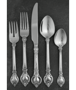 20 pc Ginkgo Vintage Grape STAINLESs 4 Pl Settings knives forks teaspoon... - $183.15