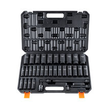 VEVOR 1/2&quot; Drive Deep Impact Socket Set, 34pcs Metric 6 Point Cr-MO Allo... - $70.90