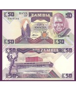 Zambia P28a, 50 Kwacha, fish eagle / slave breaking chains UNC $20 Cat V... - $1.33