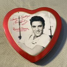Vintage Elvis 1998 Heart Shaped Candy Tin Collector&#39;s Series 5” - $10.95