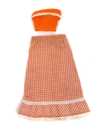 Vintage Barbie Best Buy 9153 Orange Gingham Check Skirt and Tube Top 1976 - £16.73 GBP