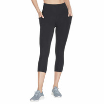 Skechers Mid Calf Capri Legging w/Side Pockets BLACK   Women&#39;s Sz S NWT - $19.65