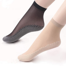 10Pr Breathable Women Transparent Slip-Resistant Bottom Thin Ankle Nylon... - £18.84 GBP