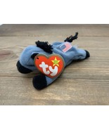 Vtg TY Teenie Beanie Baby Lefty the Donkey Democratic 1999 Patriotic Ret... - €12,85 EUR