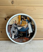 Norman Rockwell Plate First Limited Edition 1983 Vintage 14668B 8.5&quot; Add Two Cup - £28.88 GBP