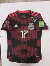 Tecatito #17 Mexico 2022 World Cup Qualifiers Match Home Soccer Jersey 2020-2021 - £71.77 GBP