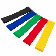 Five New Different Resistance Band Loop Exercise Bands 60cm Perimeter 5cm Wide - £7.90 GBP