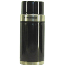 STARBUCKS 17 oz Brown STEEL POUR THROUGH THERMOS BOTTLE with CUP - $47.02