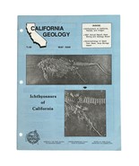 California Geology Magazine Conservation Mines May 1988 Ichthyosaurs Pal... - $262.05 MXN