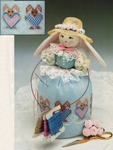 Easter Cross Stitch Bunny Notion Holder Ukrainian Needlepoint Egg Basket Pattern - £7.06 GBP