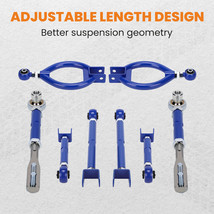 Adjustable Front Tension Rod Rear Camber Toe Traction Arms For Nissan 300ZX Z32 - £159.59 GBP
