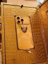 Custom 24k Gold Apple iPhone 15 Pro Max Engraved Diamond Incrustations 512 GB - £3,655.60 GBP