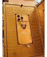 Custom 24k Gold Apple iPhone 15 Pro Max Engraved Diamond Incrustations 5... - £3,633.56 GBP