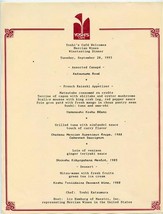 Mercian&#39;s Wine Dinner Yoshi&#39;s Cafe Menu 1993 &amp; Letter N Halsted St. Chicago IL - £37.63 GBP