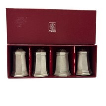 Gorham Pewter Set of 4 Individual Salt Shakers In Box #554 MCM Vintage - £14.78 GBP