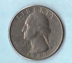 1989 D Washington Quarter - Circulated - $4.99