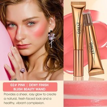 QIBEST Face Liquid Blusher  Cream Cheek Eye Tint Peach Blush Makeup Multi-use St - £30.58 GBP