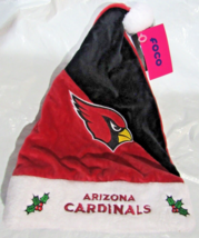 NFL Arizona Cardinals Season Spirit Maroon &amp; Black Basic Santa Hat by FOCO - £21.95 GBP