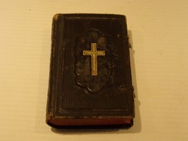1890 German Christian Bible Pocket Size Vintage Antique - $67.49