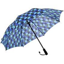 EuroSCHIRM Swing Handsfree Umbrella (Blue Squares) Trekking Hiking - £40.19 GBP