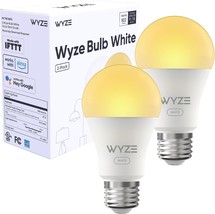 White Wyze Bulb, 800 Lumen, 90 Cri Wifi Tunable-White A19 Smart Light, P... - $33.93