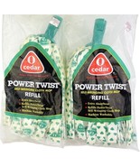 O Cedar Power Twist Mop 2 Refill Heads NOS Vintage 2001 Cloth Strips Pow... - $40.48 CAD