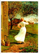 Postcard Winslow Homer The Dinner Horn 1995 te Neues Publications, Inc. 4.5 x 6&quot; - £3.87 GBP