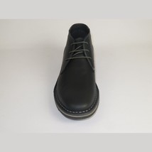 Men's Steve Madden Chuka Boot Soft Leather Lace up Harken Black image 2