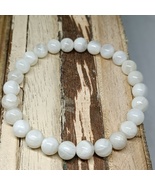White Moonstone Bracelet Crystal Healing Energy Bracelet Gift for Women ... - £12.64 GBP
