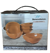 New Benevolence 6pc Pumpkin Ramekins 6oz - $14.85