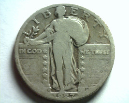 1927-D STANDING LIBERTY QUARTER GOOD+ G+ NICE ORIGINAL COIN BOBS COINS F... - $20.00