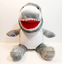 Build-A-Bear Workshop Silver Shark 2019 12&quot; Stuffed Animal Plush - £21.57 GBP