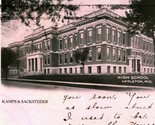 Appleton Wisconsin WI HIgh Scool 1906 UDB Postcard Kamps &amp; Sacksteder Dr... - $12.69